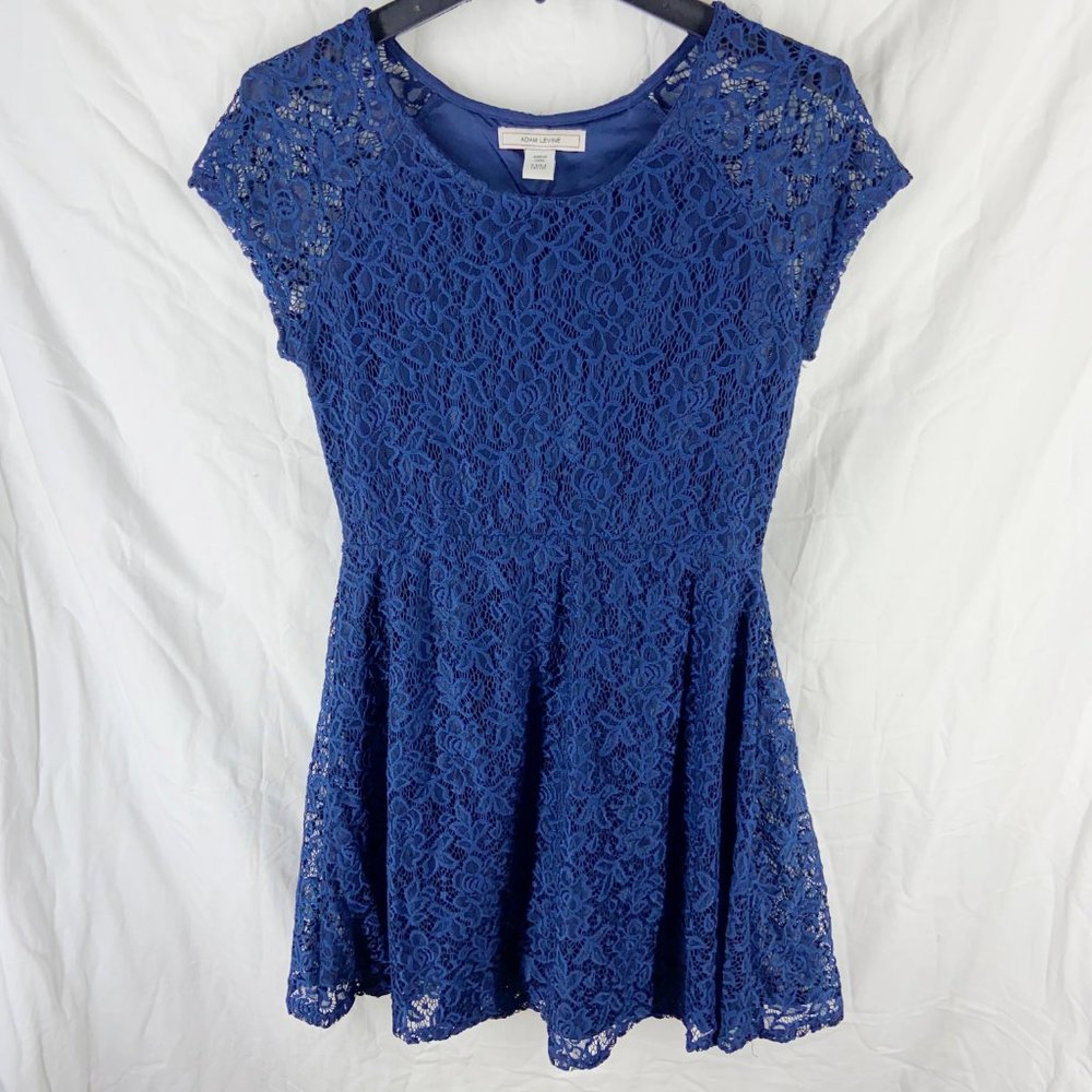 Adam Levine Navy Blue Lace Dress Size M